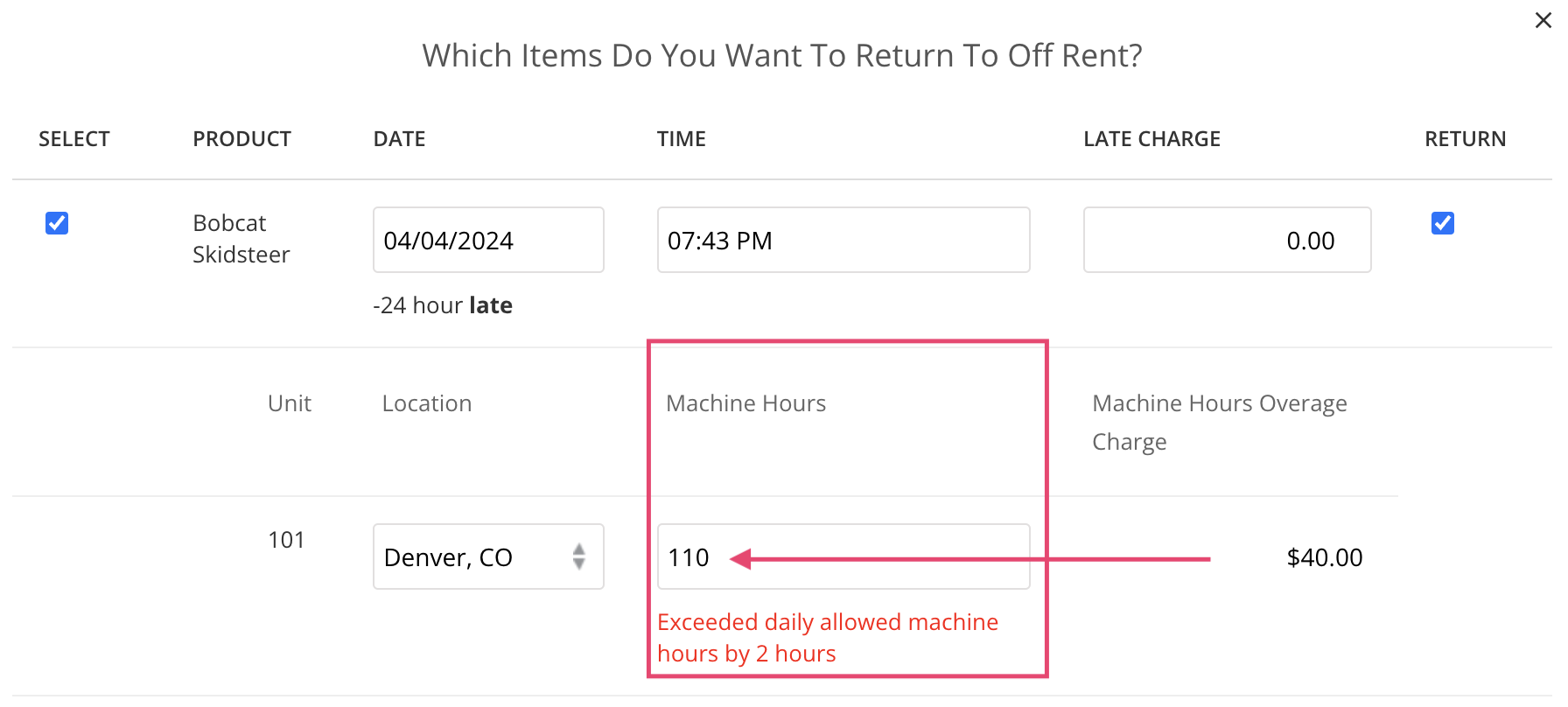 How to Set Up Overage Charges Based on Machine Hours Used Quipli